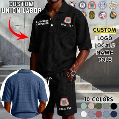 Waffle Button Polo 2