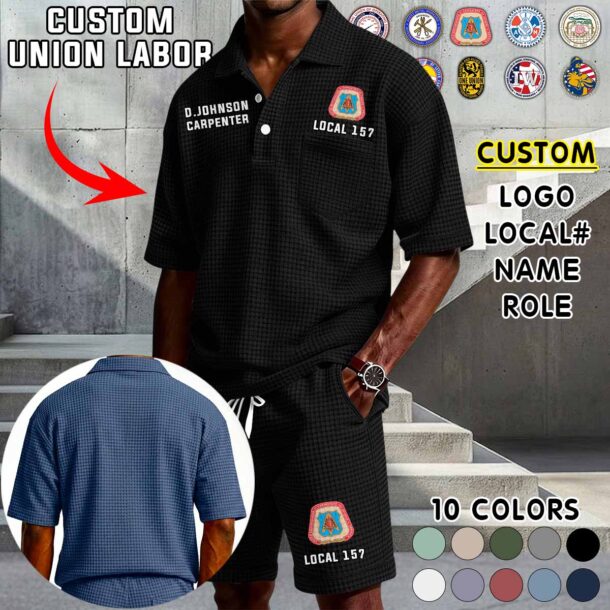 Waffle Button Polo 2