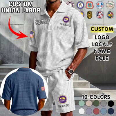 Waffle Button Polo 7