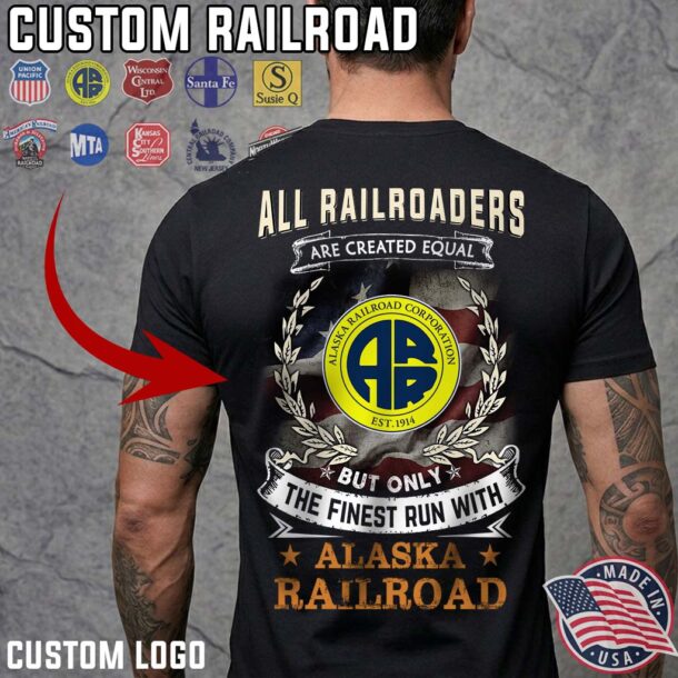 Alaska Railroad Tshirt Mockup