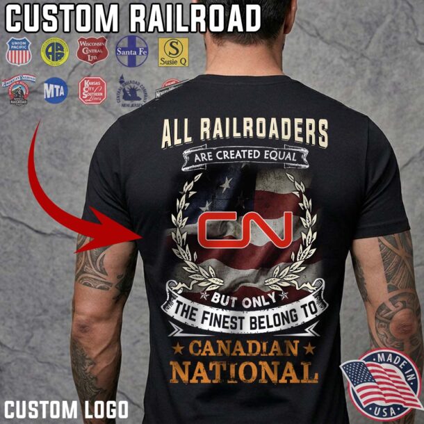Canadian National CN Tshirt Mockup