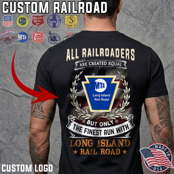 Long Island Rail Road LIRR Tshirt Mockup 1
