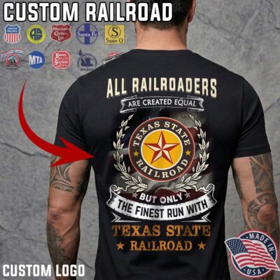 Texas State Railroad Tshirt Mockup