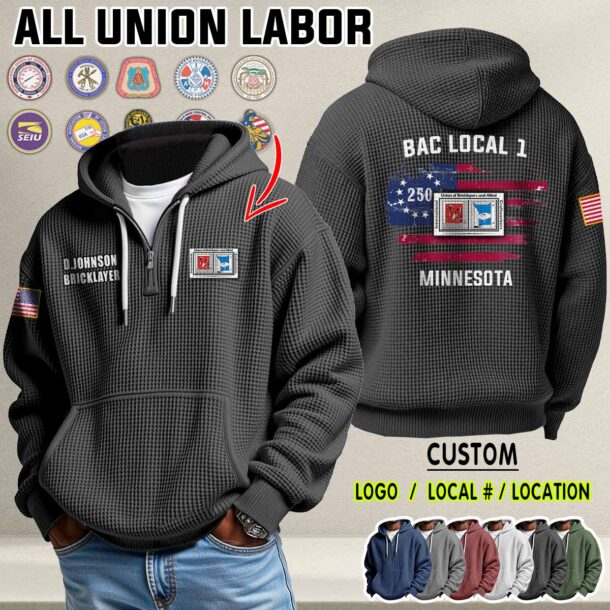 Waffle Hoodie 250 Flag 2