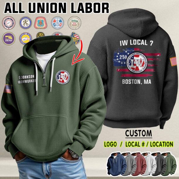 Waffle Hoodie 250 Flag 3