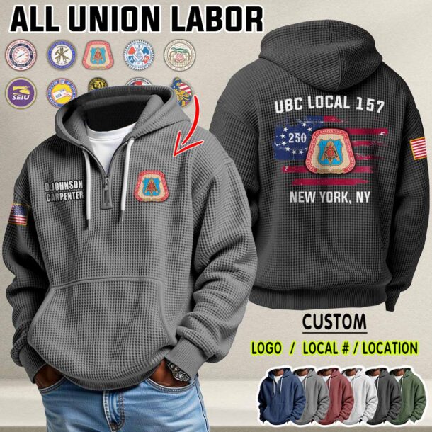 Waffle Hoodie 250 Flag 5