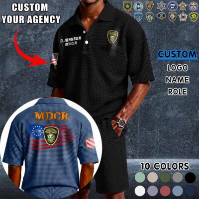 Waffle Button Polo 1 5