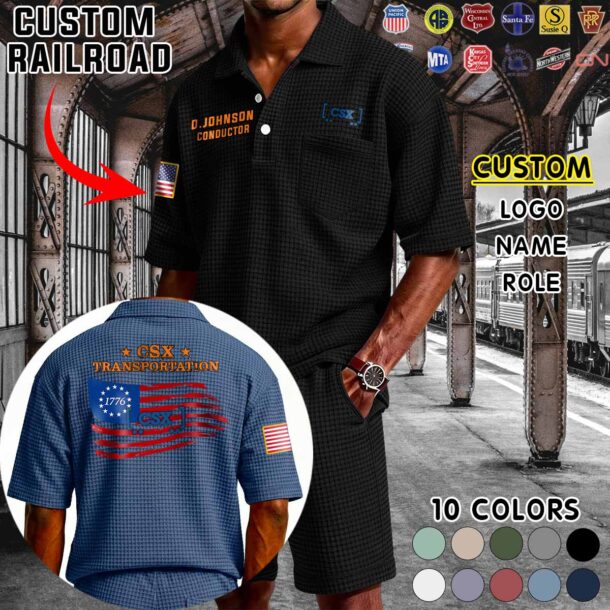 Waffle Button Polo 1 7