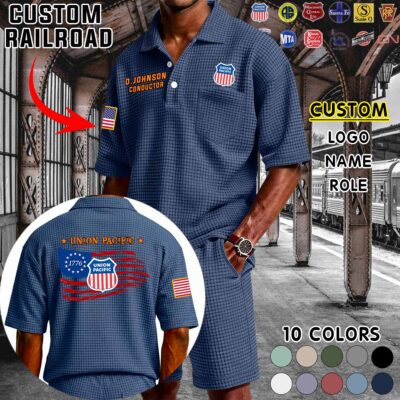 Waffle Button Polo 13