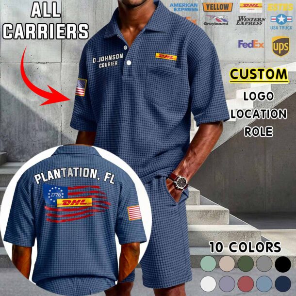 Waffle Button Polo 2 1