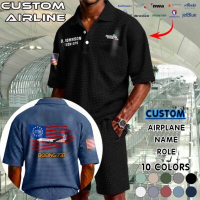 Waffle Button Polo 2 4