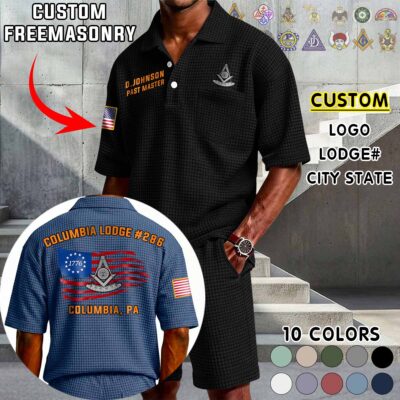 Waffle Button Polo 2