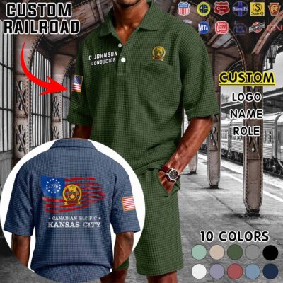 Waffle Button Polo 3 3