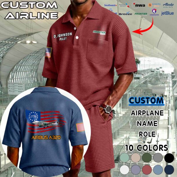 Waffle Button Polo 3 5