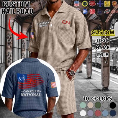Waffle Button Polo 4 3
