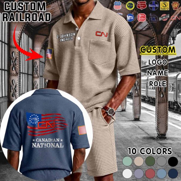 Waffle Button Polo 4 3