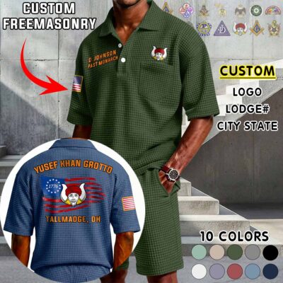Waffle Button Polo 4