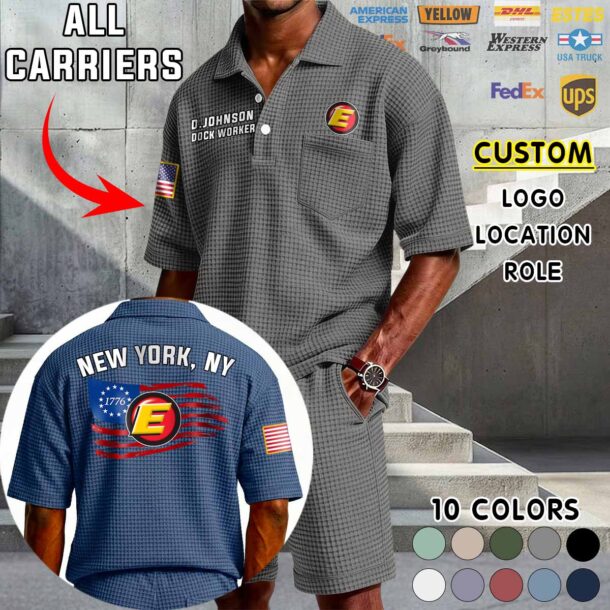 Waffle Button Polo 5 2