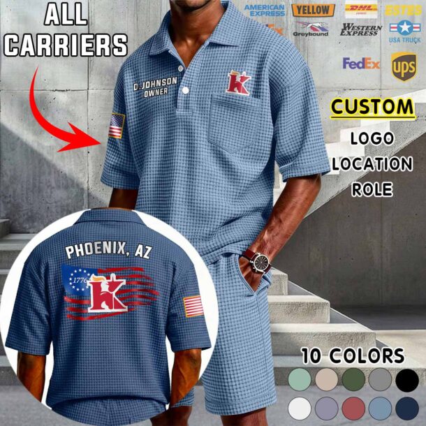 Waffle Button Polo 7 2