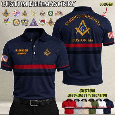 Custom US Freemasonry_Ver 2 Polo Shirt