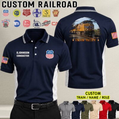 Custom US Railroad_Ver 1 Polo Shirt