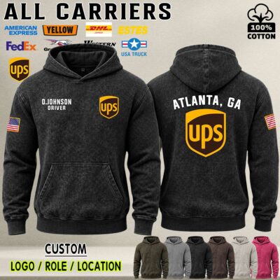 Custom US Carriers_V2 Location Premium Washed Cotton Apparel