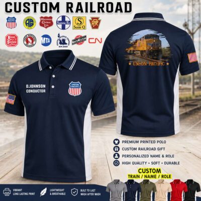 Custom US Railroad_Ver 1 Polo Shirt
