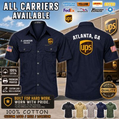 Custom US Carriers_Location Cotton Cargo Shirt